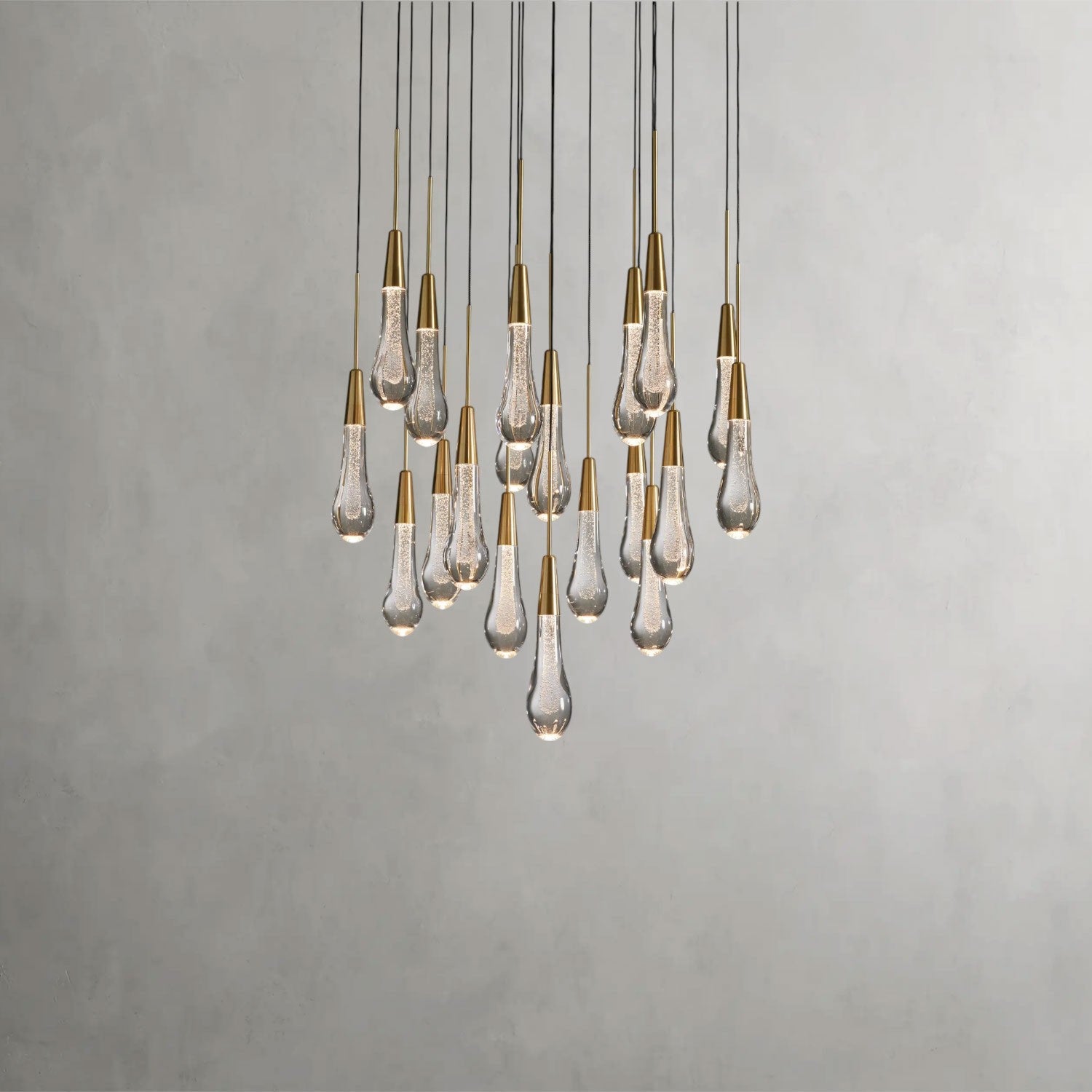 Soltaire Round Chandelier 17", 24", 36", 58"